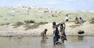 Dibujo de agua de los nativos americanos de las Indias Occidentales Henry Farny Pinturas al óleo